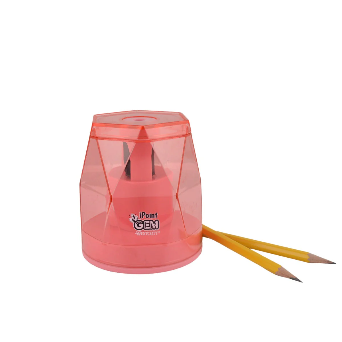 Westcott iPoint® GEM Battery Pencil Sharpener, Pink (00578-PARENT) - Image 4