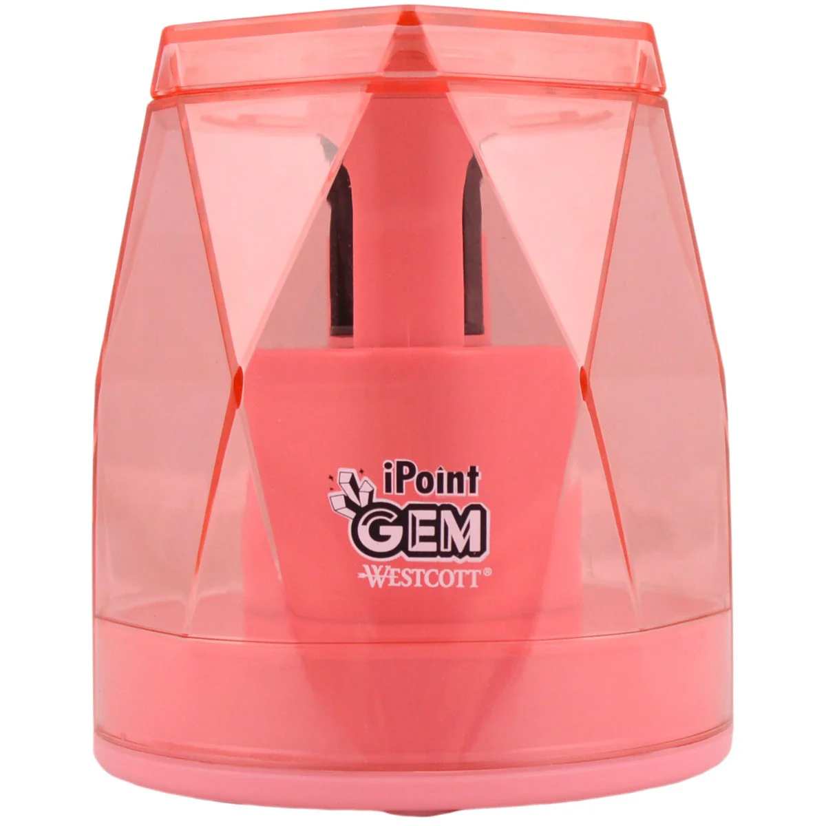Westcott iPoint® GEM Battery Pencil Sharpener, Pink (00578-PARENT) - Image 5