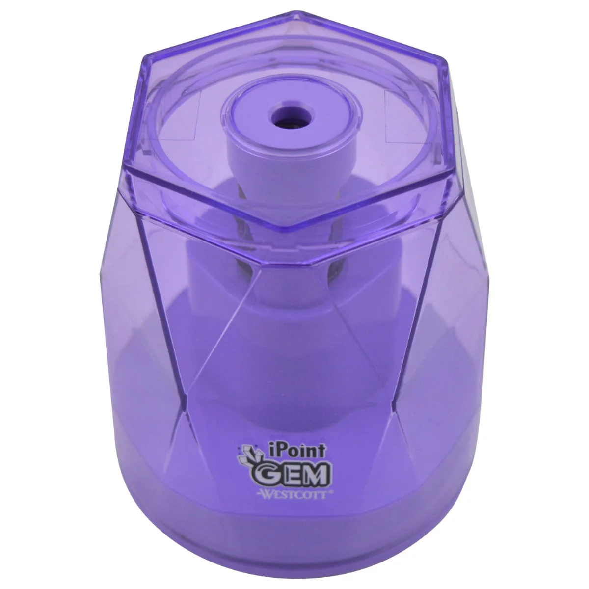 Westcott iPoint® GEM Battery Pencil Sharpener, Purple  (00576-PARENT) - Image 5