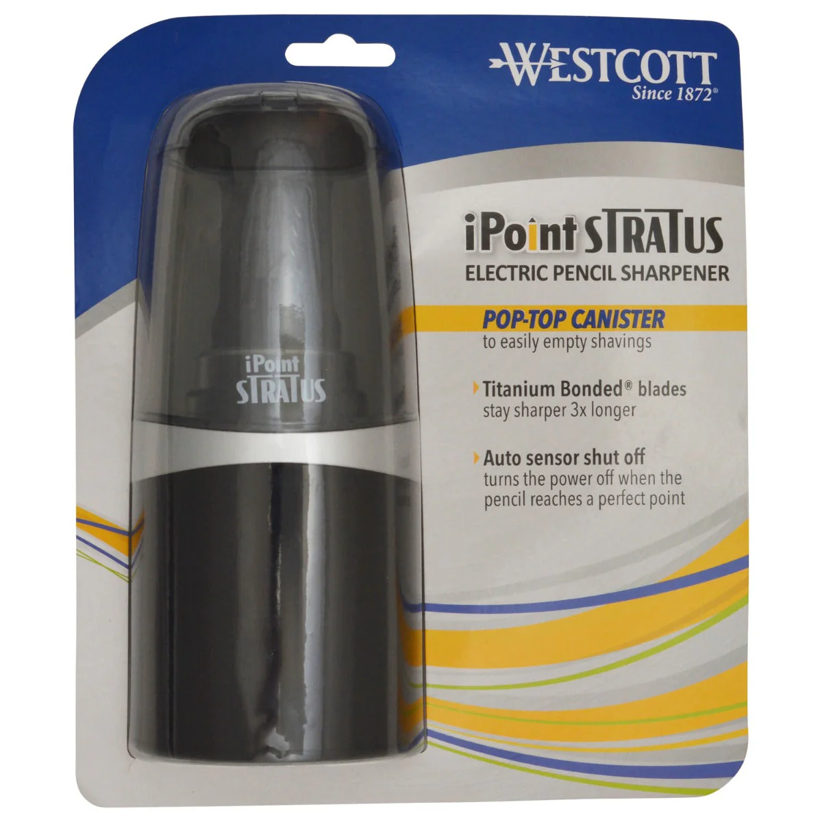 Westcott iPoint® Stratus Electric Pencil Sharpener, Assorted Colors  (17793-PARENT) - Image 7