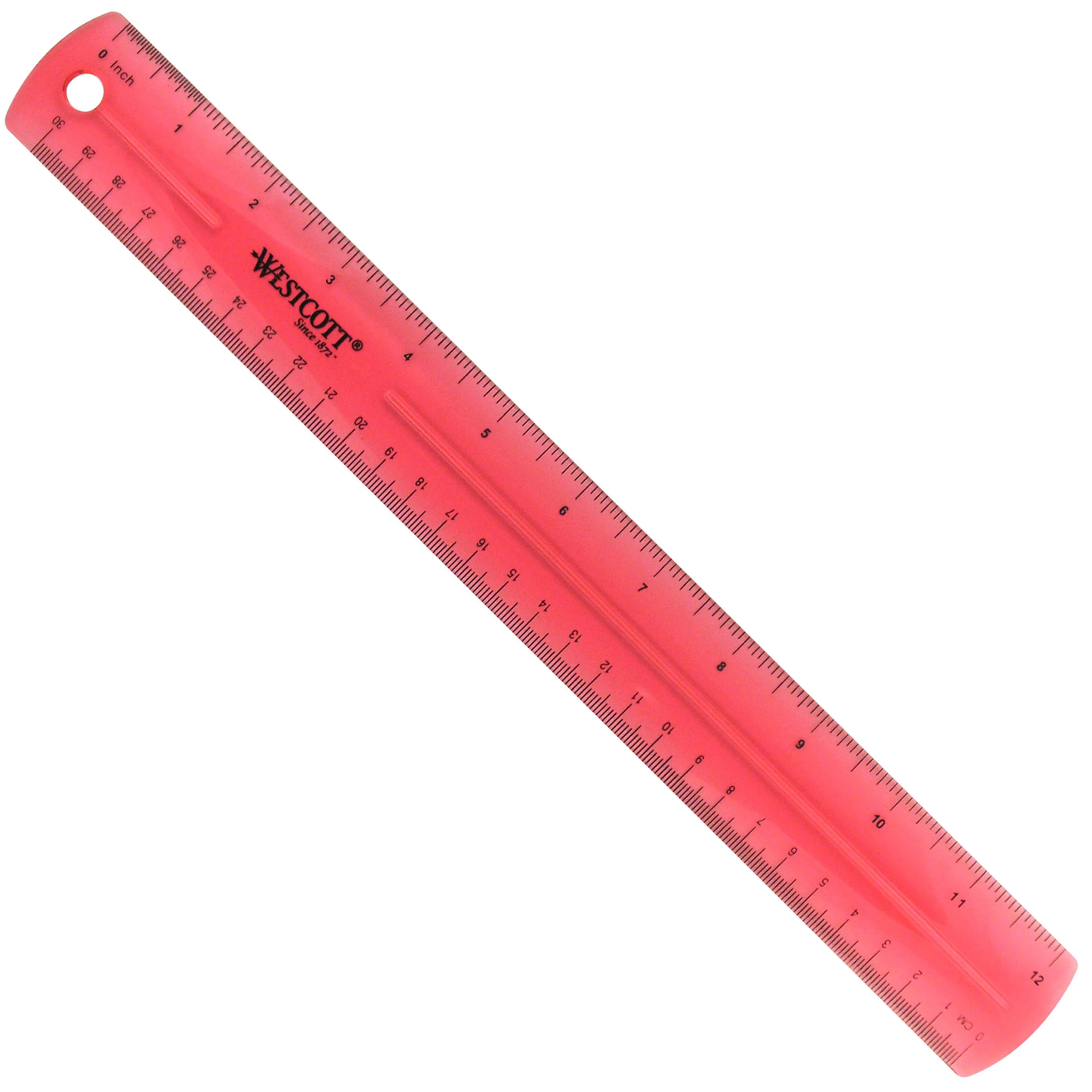 Westcott Jeweltone Plastic Ruler, 12 Inch, Assorted Transparent Colors (12975) - Image 8