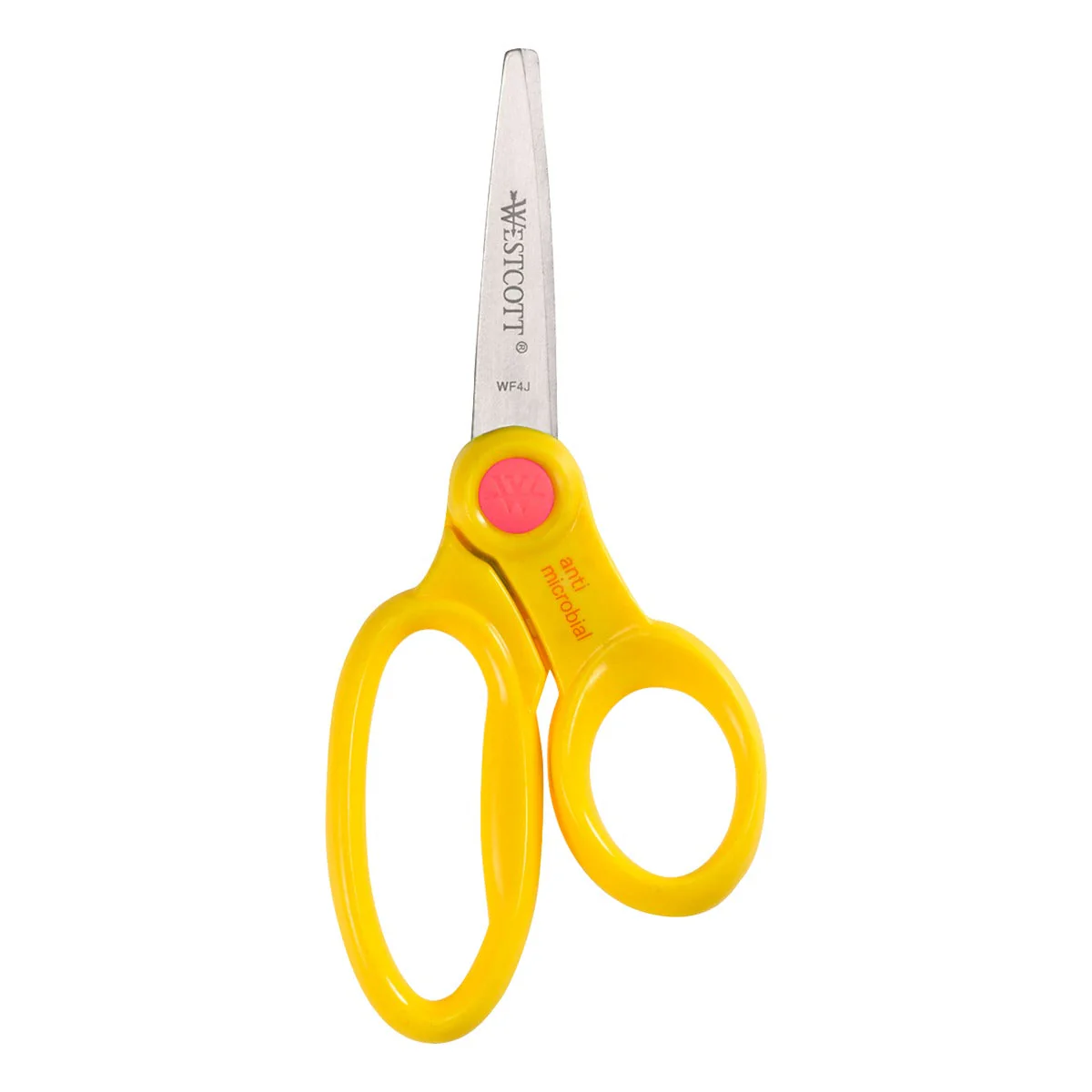 Westcott Kids Plastic Handle Pointed Scissors With Anti-microbial Protection, 5-Inch, 12-Pack (14872) - Image 5