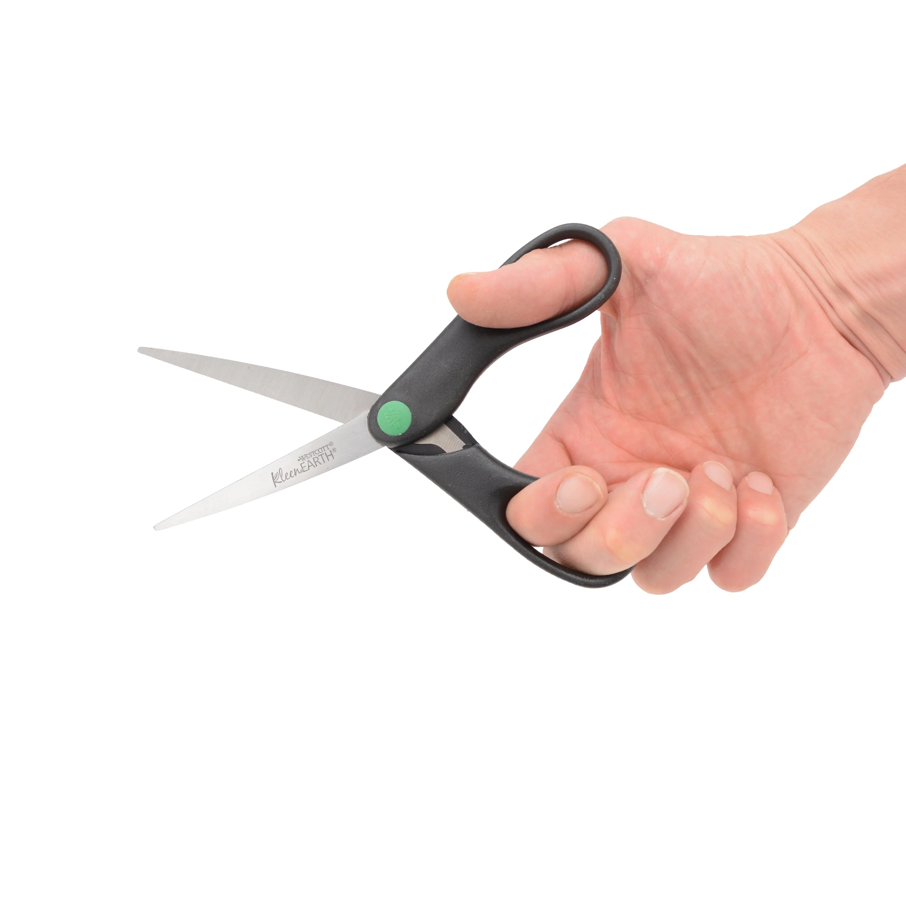 Westcott 7" KleenEarth Recycled Stainless Steel Scissors, Black (44218) - Image 3