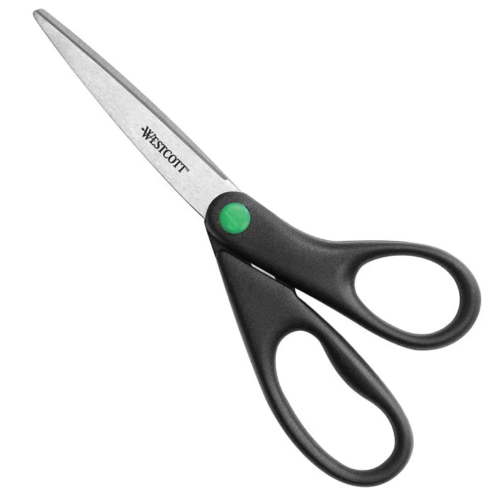 Westcott 8" Straight KleenEarth Recycled Stainless Steel Scissors (41418) - Image 9