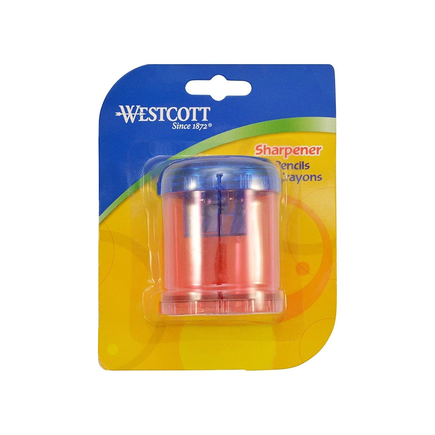 Westcott Plastic Manual Pencil and Crayon Sharpener, Assorted Colors (12202) - Image 6