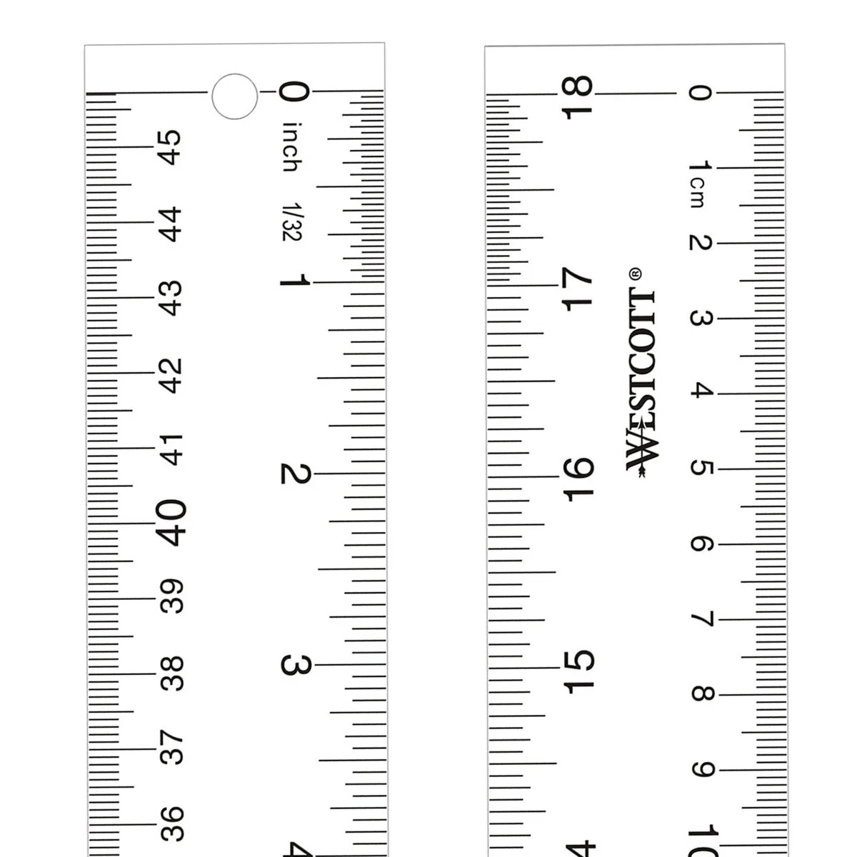 Westcott Acrylic Ruler, 18", Clear (10564) - Image 5