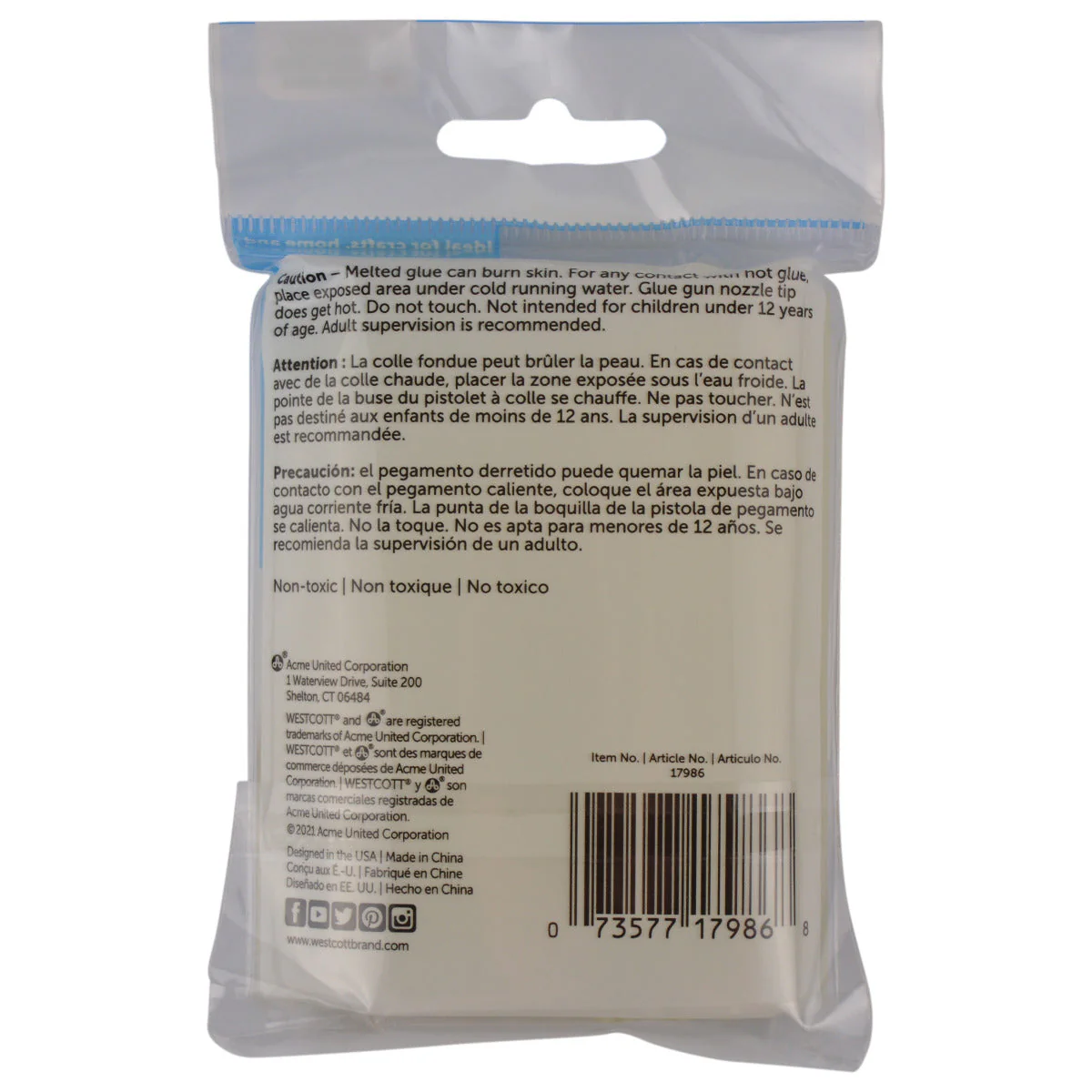 Westcott "So Cool!" Low-Temp Glue Sticks for Young Crafters, Pack of 30 (17986) - Image 6