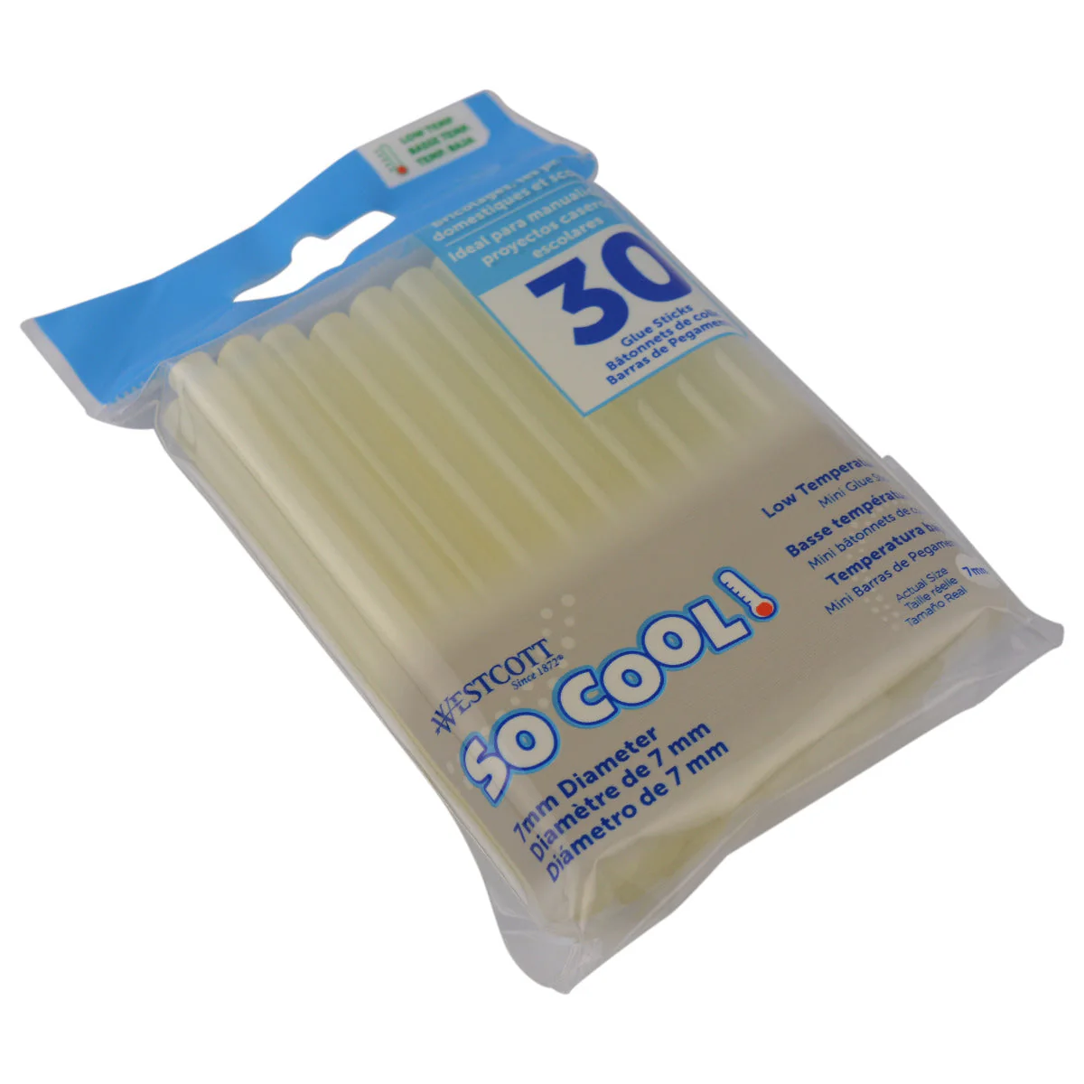 Westcott "So Cool!" Low-Temp Glue Sticks for Young Crafters, Pack of 30 (17986) - Image 7